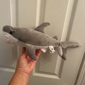 Gray Plush Shark Toy